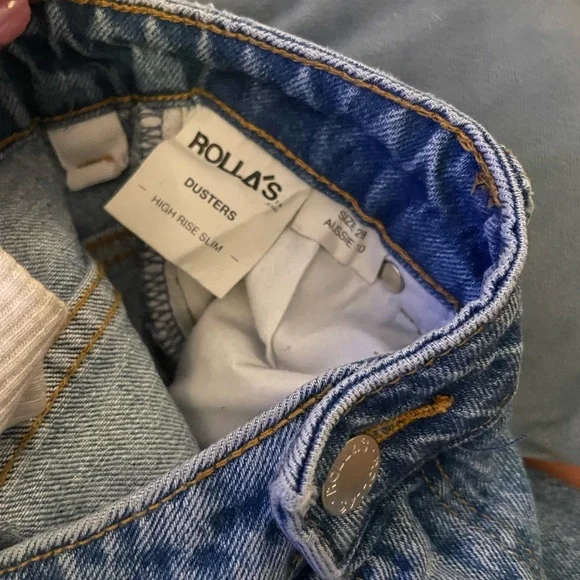 ROLLA'S High Rise Slim Dusters Denim Jeans - Picture 6 of 6
